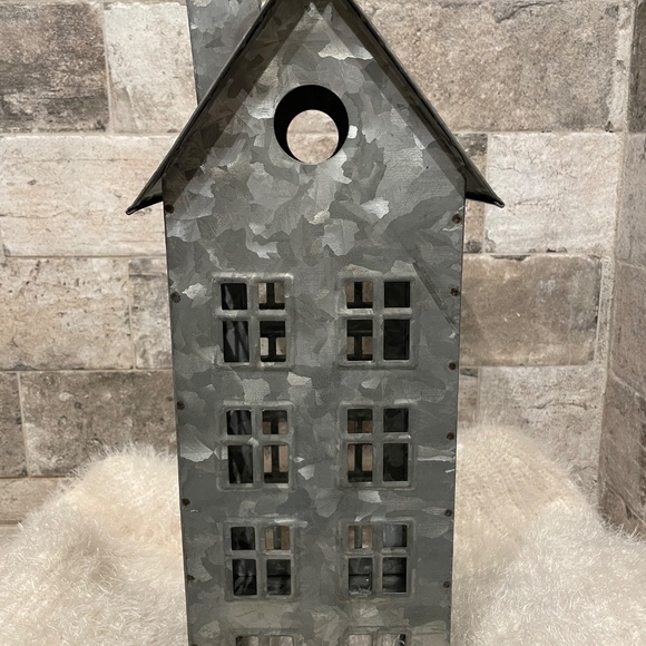 ❤️ POTTERY BARN HOLIDAY GALVANIZED MILL HOUSES NEW 3 PCS SET - Picture 7 of 7